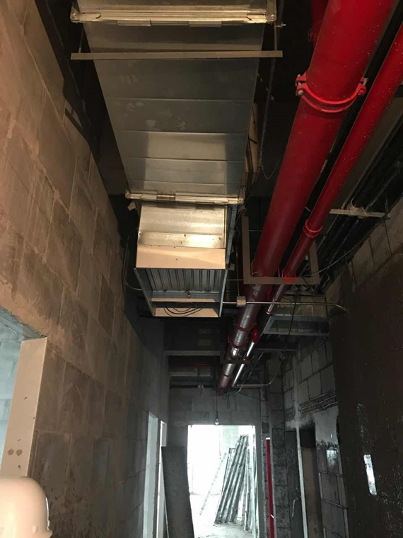 南昌中航國(guó)際廣場(chǎng)二期空調(diào)工程施工中